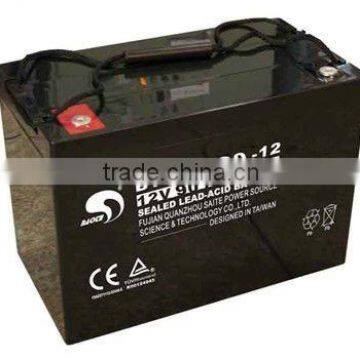 12V90AH Sealed Valve Regulated Rechargeable Lead-Acid Battery