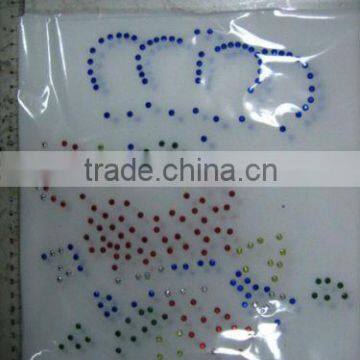 Hot Fix Iron on Appliques, Rhinestud Heat Transfer Aluminum MATERIAL READY FOR APPLIED ON HOT FIX IRON ON HEAT TRANSFER