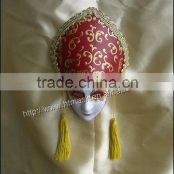 Upscale Plastic Venice Mask With Earrings Luxury Venetian Masks With Magnet for Party Carnival Decoration photo-6