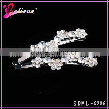 Bling bling rhinestone hair bobby pins flower hairpin, hair accessories for women