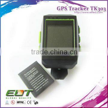 TK301 3g sos panic button waterproof hiking gps tracker wrist watch