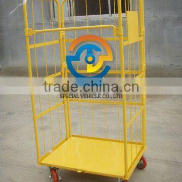 rolling cart, rolling cage cart, industrial rolling cart, warehouse rolling cart