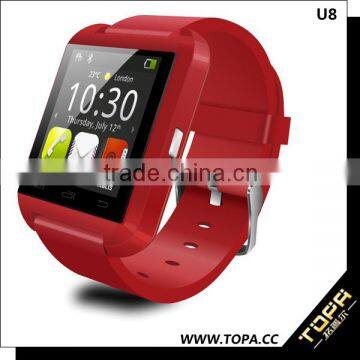 Gear cheapest price u watch u8 android 4.0 smart watch android wear with camera control function