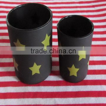 2016 wholesale matte black containers,matte black glass jars