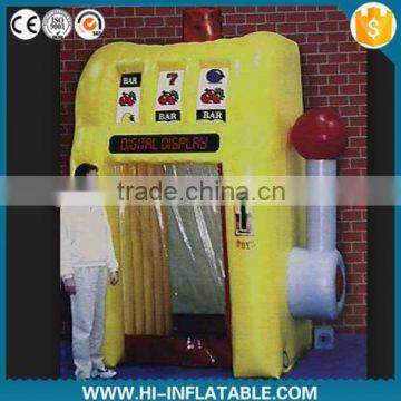 Customized promotional inflatable money booth machine for advertisment