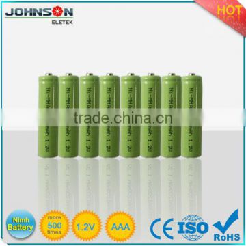 Environmentally friendly 1.5v aaa nimh battery