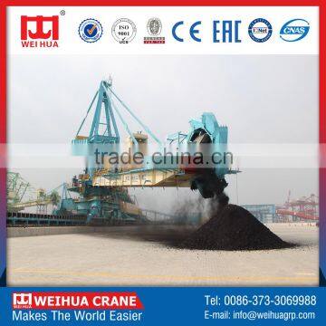 1000t/h bucket wheel stacker-reclaimer for pipeline, factory supply