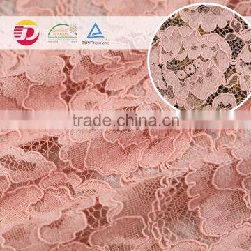 wholesale factory cheap price high quality pink cord lace fabric garment accessories supplier