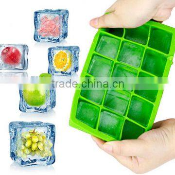 2016 Hot Sale Food Grade FDA and LFGB Colorful Silicone Ice Tray