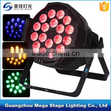 Best price dmx 512 indoor 18pcs rgbwa 5in1 led par64 led par stage light par can