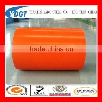 Color coated steel coil 0.16-0.6mm*750-1250mm various color