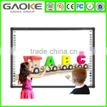 cheap interactive whiteboard 82" to 150" virtual whiteboard interactive whiteboard supporting multi language ,multi users to wr