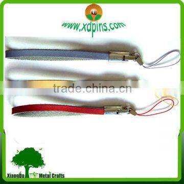 leather lanyard/leather mobile phone strap/mobile phone hand strap