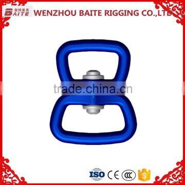 China made 4KN breaking force aluminum double swivel Bolt ,blue swivel aluminum ring , snap hook bag Parts & Accessories