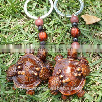Retro Rosewood Wooden Tortoise Bead Key Chain Wholesale Custom photo-5