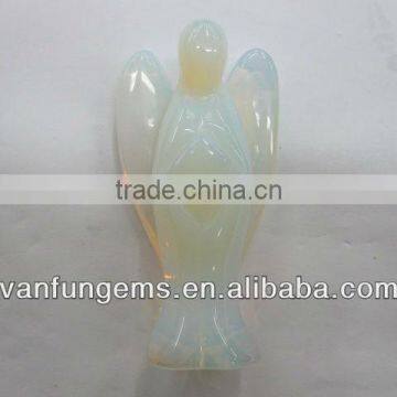 Synthetic Opal Carved Angel