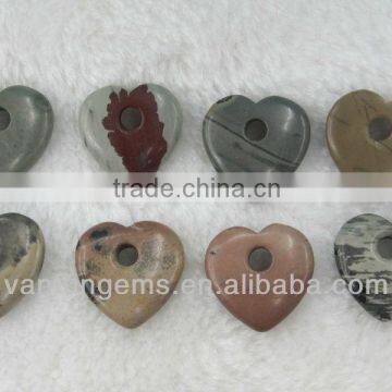 Wholesale Moss Flower heart shape pendant