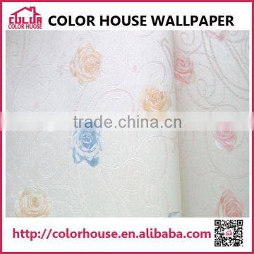 More non-woven design beautiful vinyl pvc 3d wallpaper