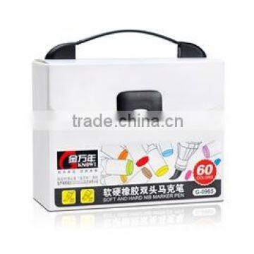 Soft nib and hard nib permanent marker pen G-0965