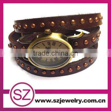 Current wristwatch leather watch strap quartz bracelet wrist watches price