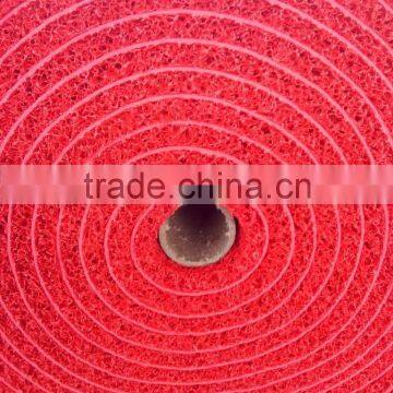 Logo mat with pvc coil foaming backing plastic carpet mat