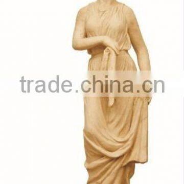 Life-Size Sandstone Carved Nude Woman Statue