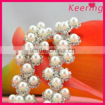 wholesale fashion new arrival pearl bead and rhinestone crystals chain for dress decoration WRC-196