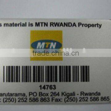 priting packaging metal barcode labels