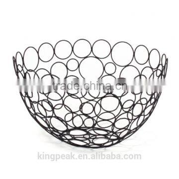 2015 Best Selling Circles Round Fruit Bowl/Fruit Basket/metal wire fruit basket/wire mesh fruit basket