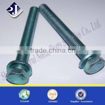 online manufacturing low price hex flange bolt with zinc plated