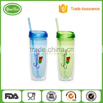 Wholesale BPA Free Plastic Imprinted Acrylic Tumblers With insert paper or Custom Logo