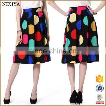 2016 cheap price Hot Sale Color Dot Skirt For Ladies