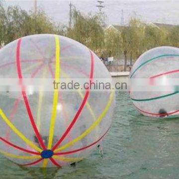 amazing colourful strips walking inflatable water ball