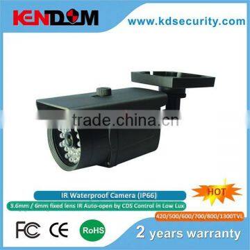 Kendom Analog security camera SONY CCD or CMOS sensor bullet security camera 3-Axis design of bracket outdoor camera