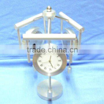 metal weather station clock, gift clock, thermometer & hygrometer clock