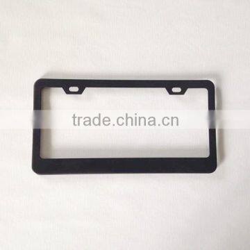 Wholesale USA Standard Stainless Steel Matt Black Blank Car License Plate Frame,number Plate Frame photo-2