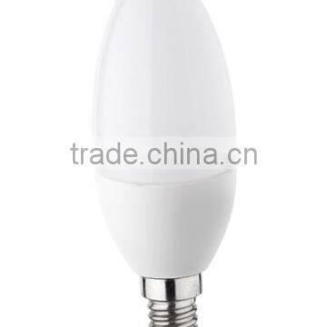 HOT CANDLE ce RoHs energy saving led c37 4w plastic aluminum ceramic light