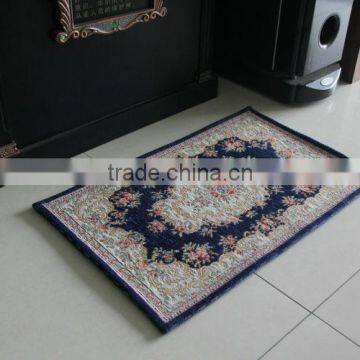 jacquard door mats Non-woven Fabrics backing floor mat china factory