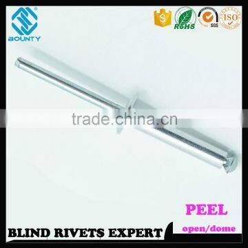 HIGH QUALITY OPEN END FACTORY PROTRUDING CROWN HEAD ALU/ST PEEL RIVETS photo-3
