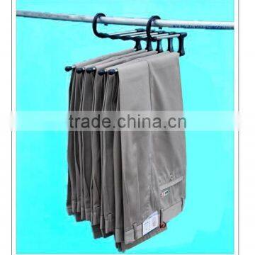 Multifunctional super practical stainless steel pipe 5-in-1 pants wearing trousers rack magic