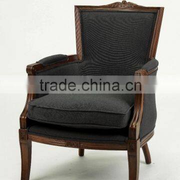 chinese antique wooden carved chair black color(CH-304)