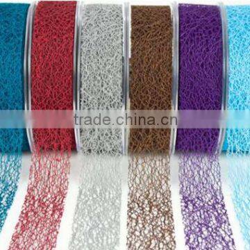 Fashion Valentine's Decoration Mesh Ribbon ,Wedding Decoration Net Ribbon                        
                                                Quality Choice