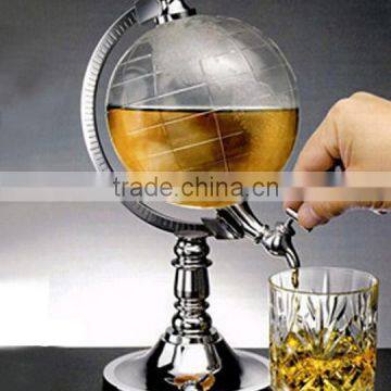 Beer dispenser wine holder, tellurion shape beer holder with tap