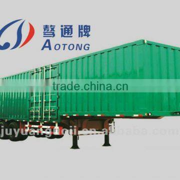 "Aotong" tri-axle general cargo van trailer