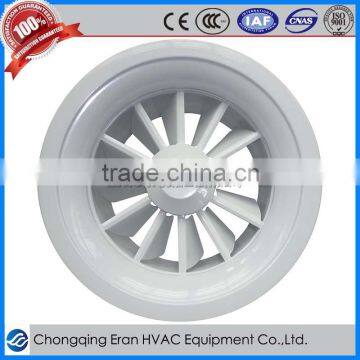 Round louver window with exhaust fan