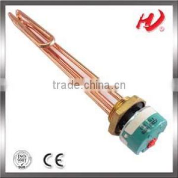 water heating element with immersion thermostat