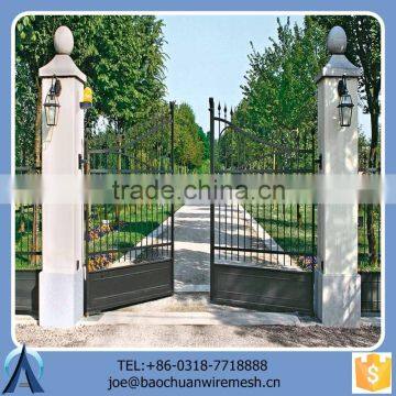 2015 Decorative Used Removable Metal Gate/Iron Gate/Steel Gate For Garden Home