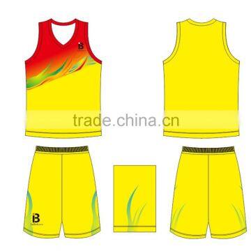 2016 hot sale best polyester fully sublimation basketball uniforms