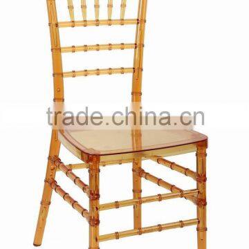 Amber Polycarbonate Wedding Tiffany Chiavari chair