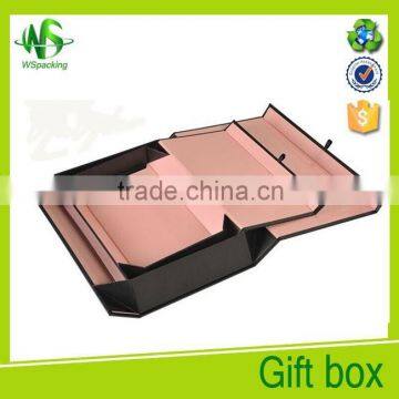 Cardboard paper magnetic foldable paper box